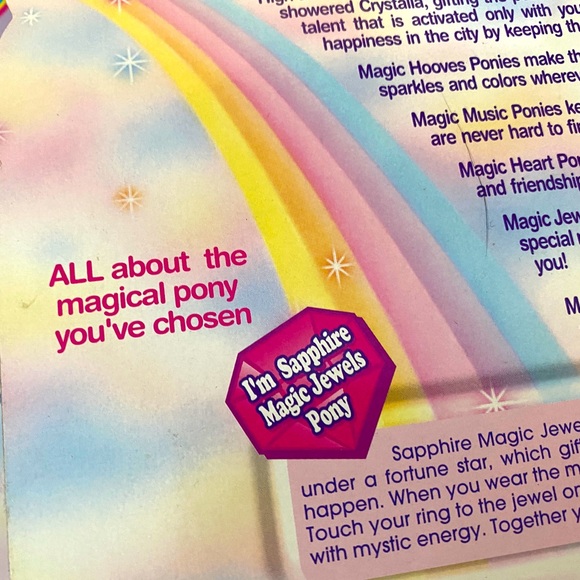 MAGIC TOUCH PONY VTG 90s MAGIC JEWELS PONIES, LIGHT UP & BLINK COLLECTION OF 4 - Picture 10 of 15